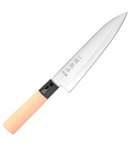 Нож кухонный «Киото» двусторонняя заточка сталь нерж.,дерево; ,L=30/18,B=4см