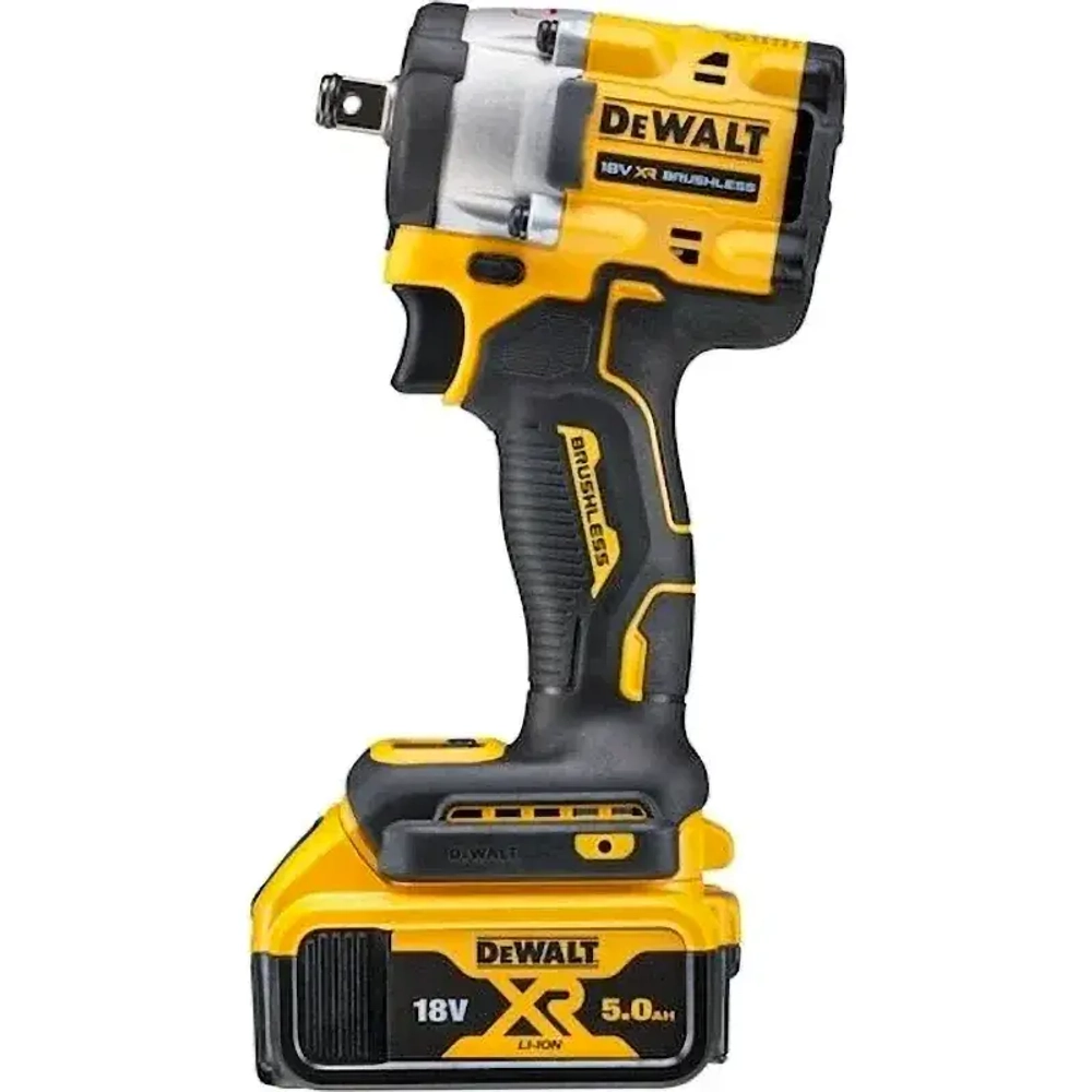 DeWalt DCF921P2T-QW аккумуляторный гайковёрт (2 x 5 Ач, ЗУ)