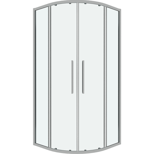 Душевой уголок Grossman Cosmo 90х90 301.K33.02.9090.10.00 профиль Хром стекло прозрачное