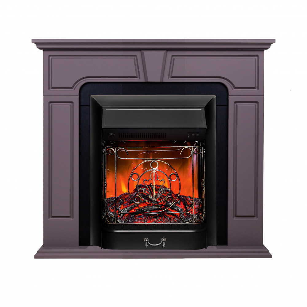 Электрокамин RealFlame Theodor GR грей софт с очагом Majestic Lux Black