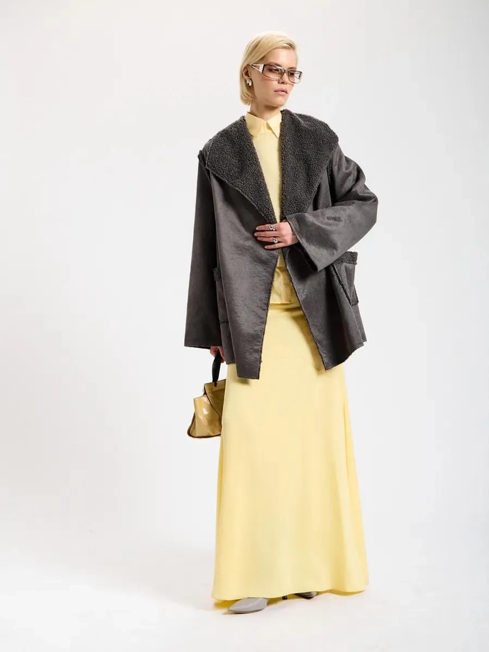 Пальто осеннее жакет начёс барашек