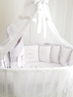 Арт.77798 Набор в круглую кроватку для новорожденных Amanda