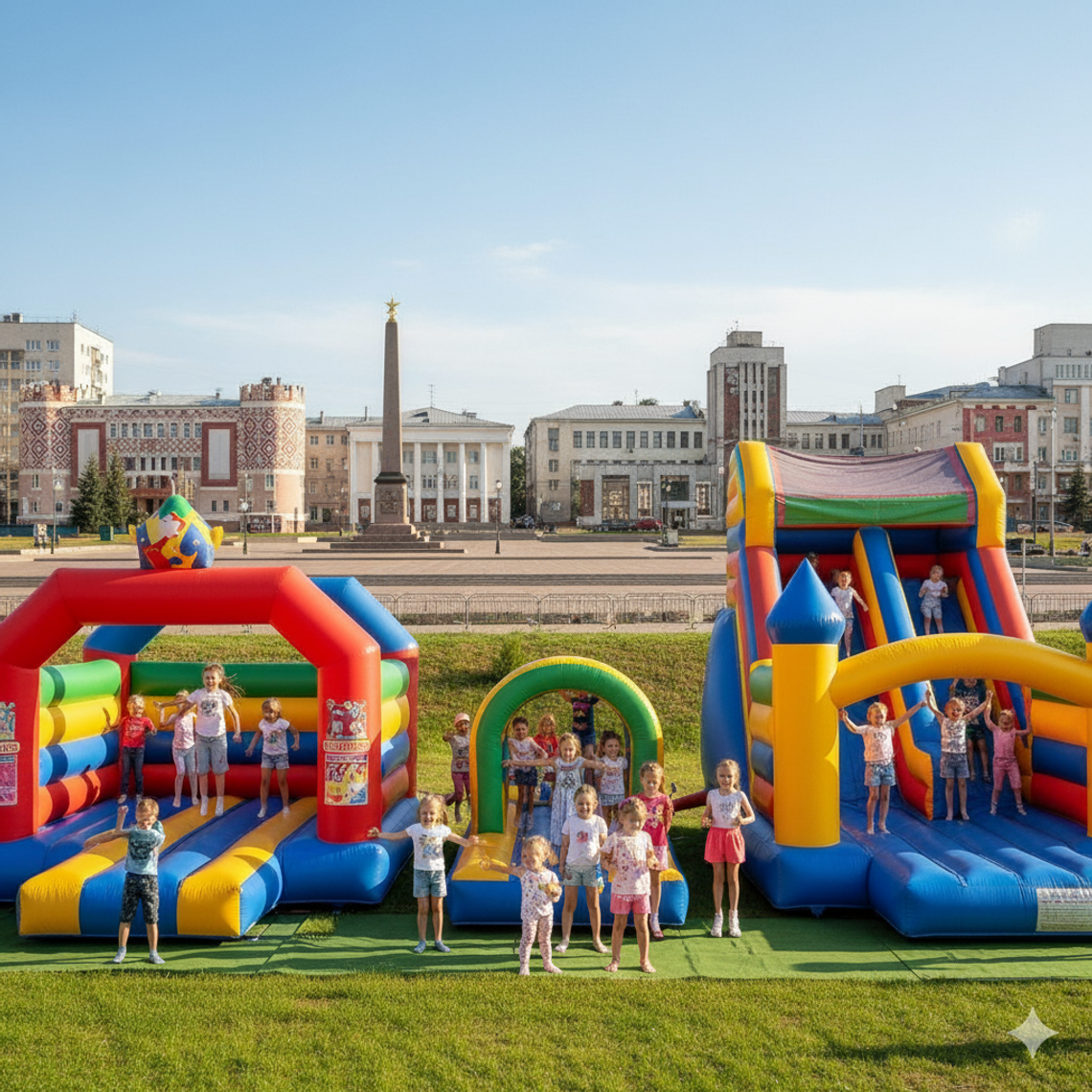 Батут купить в Иваново – Надувные аттракционы БатутМастер