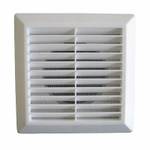 Решётка вентиляционная разъёмная 175х175 мм с москитной сеткой с фланцем 125 мм