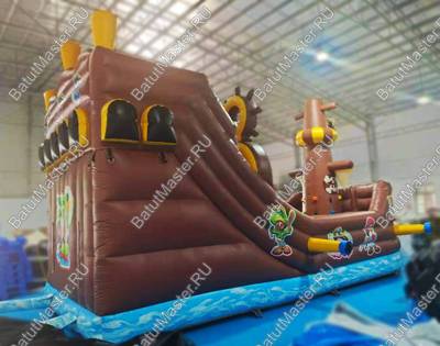 Надувной батут-горка "Фрегат", 9х4