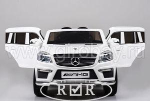 Детский электромобиль River Toys Mercedes-Benz GL63 белый