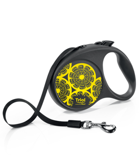 Поводок-рулетка Флекси Joy Lemon, 5м., 50кг. L, Лента