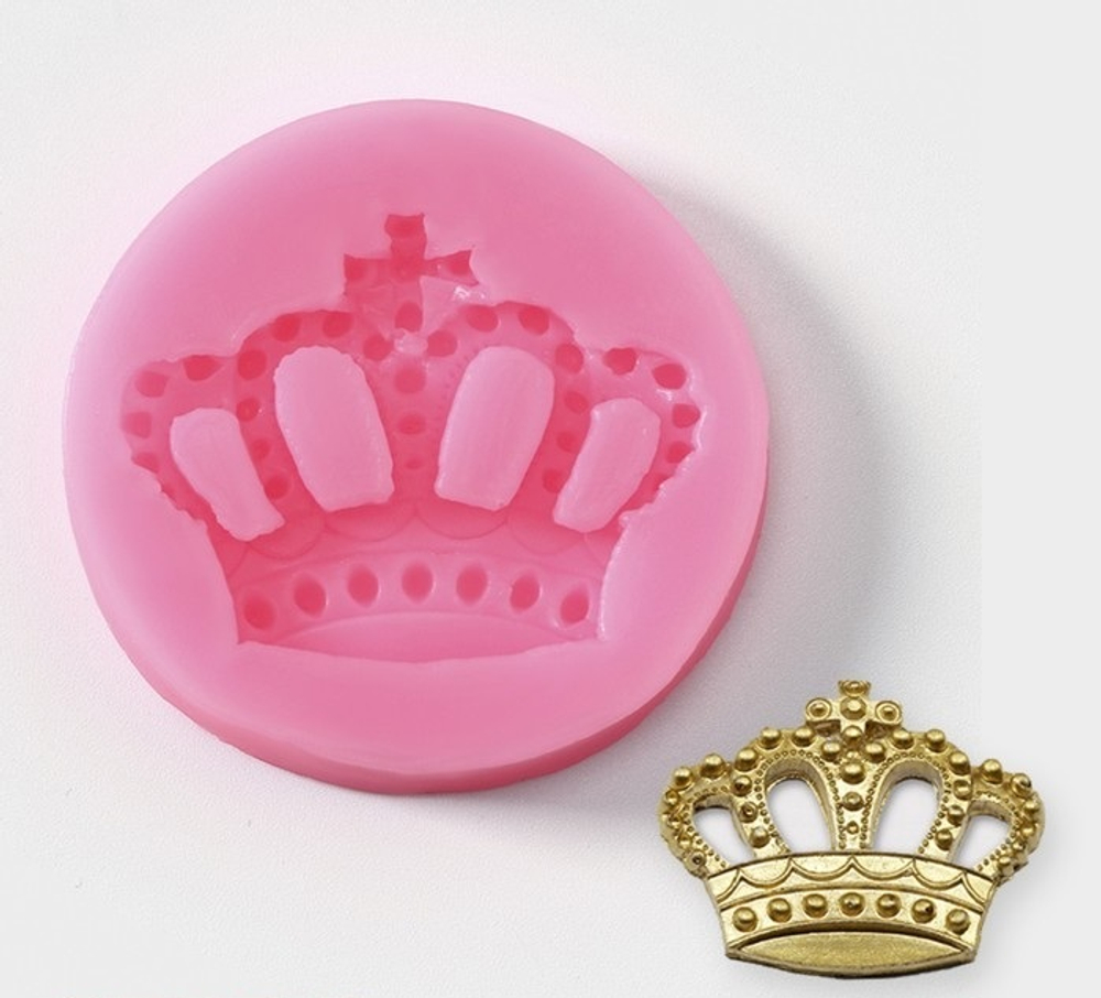 Молд силиконовый для заливки "Корона" 5,5см