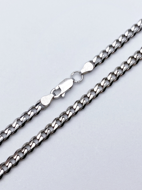 Цепь из серебра/Панцирь/Родий