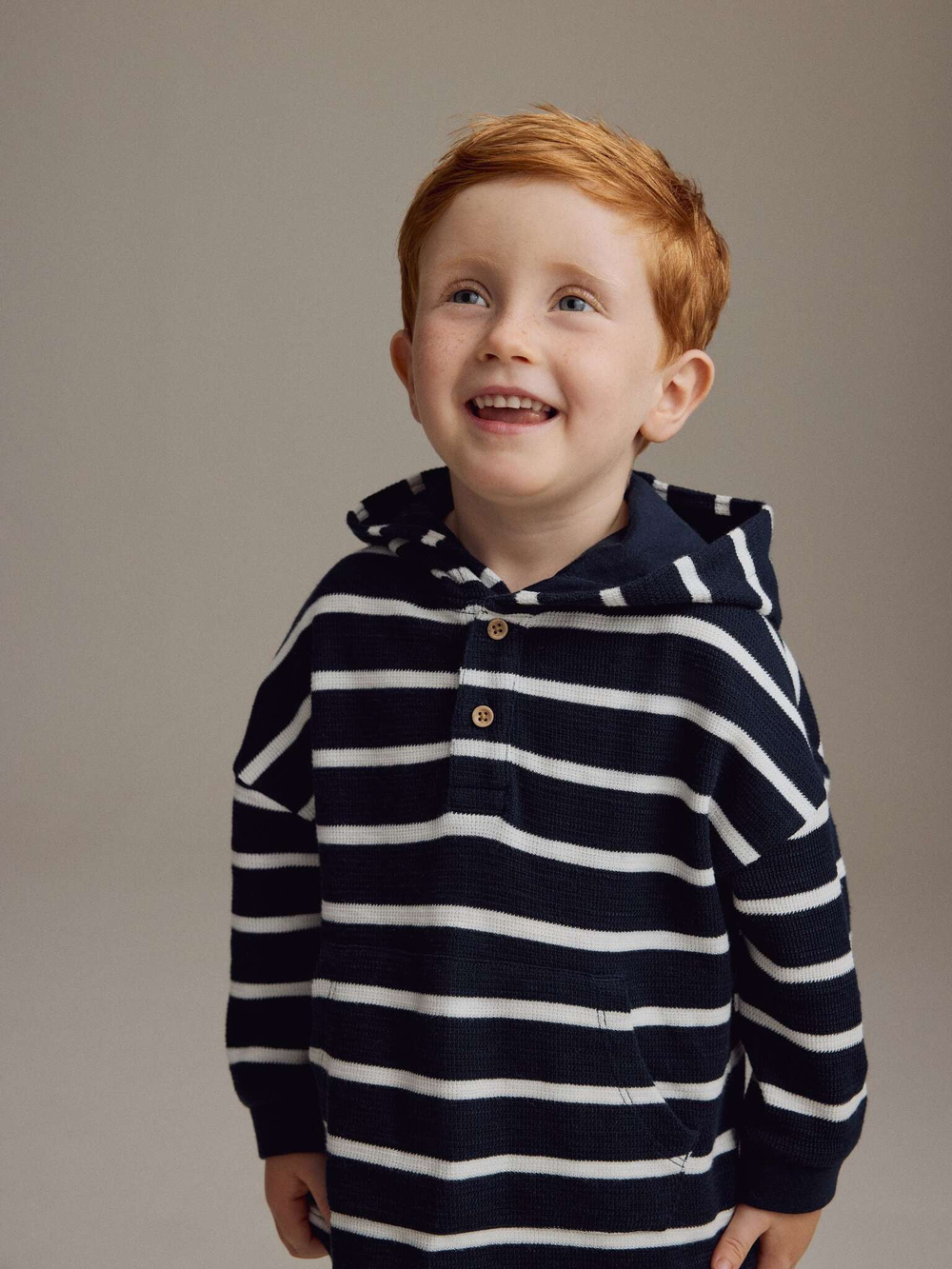 Толстовка с капюшоном и легинсы в комплекте для мальчика Next B20-428, Синий, Белый, Темно-серый