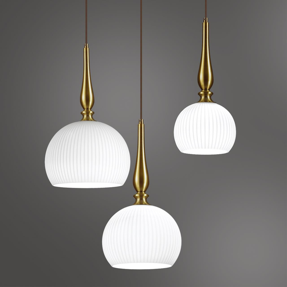 4765/1 PENDANT ODL21 413 белый/бронзовый Подвес E27 60W RUNGA