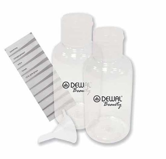 Дорожный набор баночек для путешествий (2пр) DEWAL BEAUTY DBTS2B