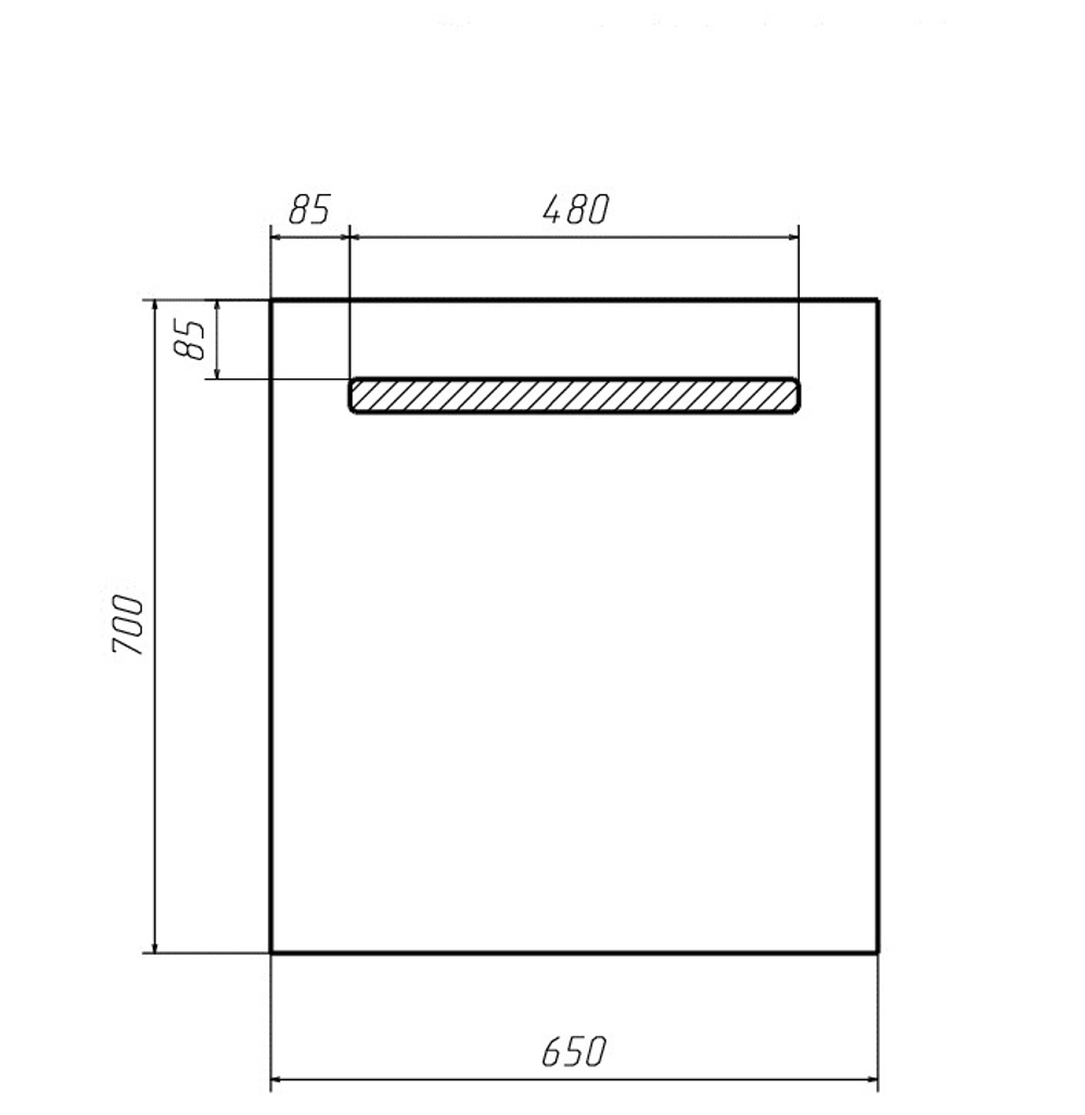 Зеркало Домино Good Light 650х700х20 мм сенсорное с подсветкой (GL7005Z)