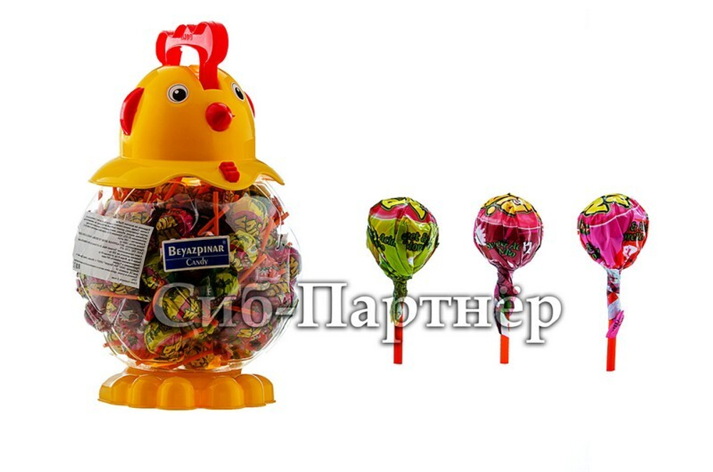 Карам. на пал. "CANDY CHICK" Pin Pon (18гр*100шт*6бл)