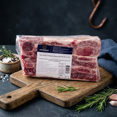 Говядина, ребра Кальби Beef Chuck Short Ribs, 130 "ПРАЙМФУДС" 1-1,3 кг(Россия) ВЕСОВОЙ ТОВАР