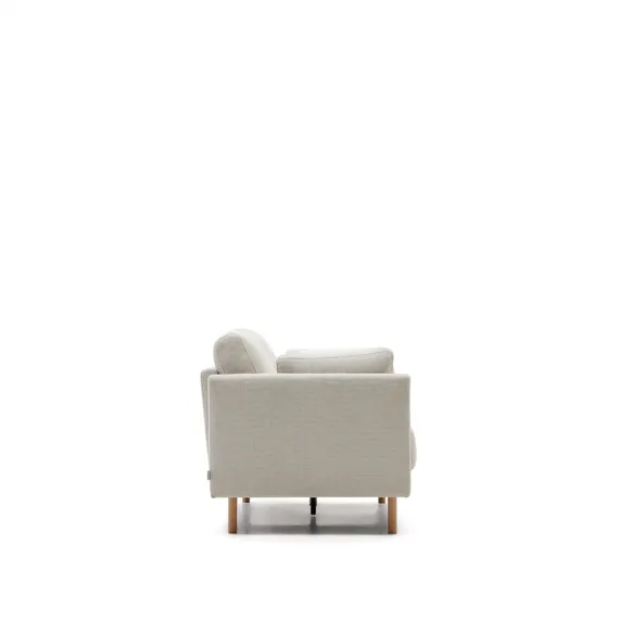 Двухместный диван Gilma 170 см, бежевый, светлые ножки