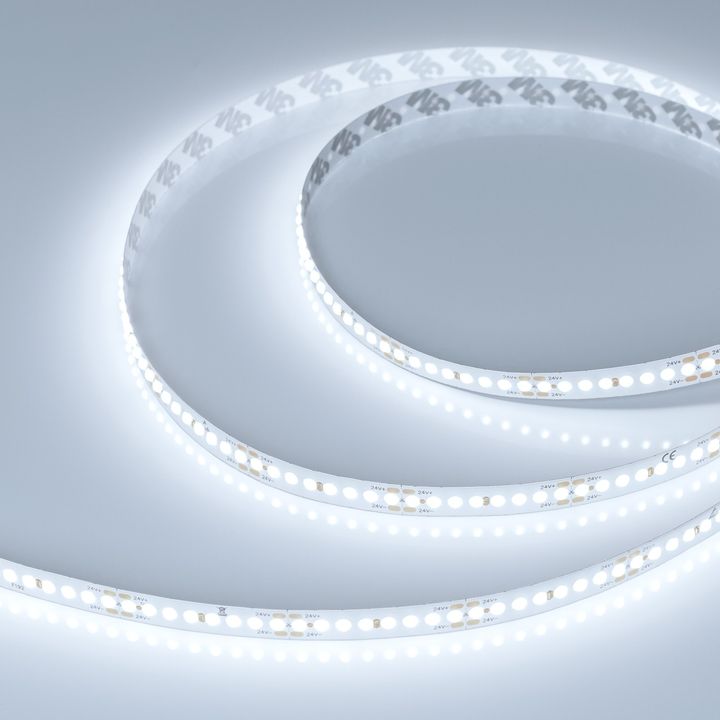 Светодиодная лента Arlight 16W/m 192Led/m DOT холодный белый 5M DOT-X192-10mm 24V White6000 040187