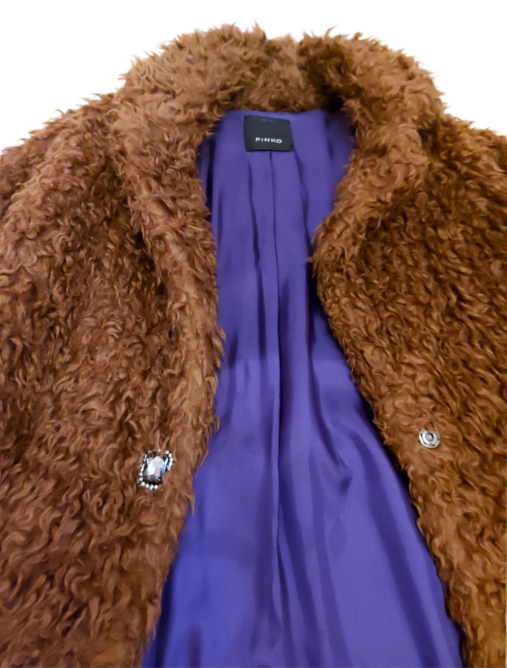 PINKO куртка GIUBBOTTO ZELINDO CABAN MARRONE