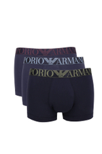 Трусики-боксеры 3шт. Emporio Armani - темно-синий(111357 4F726)