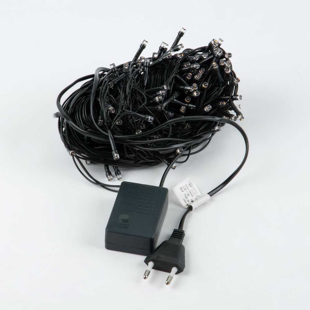 ULD-S2000-200-DGA COPPER IP20 Гирлянда светодиодная. 20м. 200 светодиодов. Медный свет. Провод зеленый. ТМ Uniel