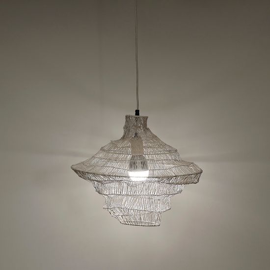 Светильник подвесной vinger, D45х50 см, бежевый