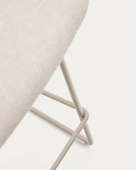 Полубарный стул Zahara, 65 см, бежевый с бежевыми ножками