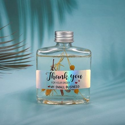 Наклейки "Thanks" (10 штук), в ассортименте