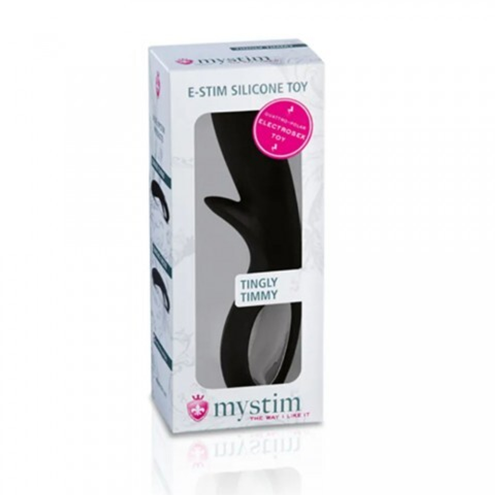 Стимулятор Mystim Tingly Timmy E-Stim серебряный (электростимуляция)