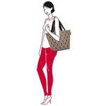 Сумка shopper m diamonds mocha