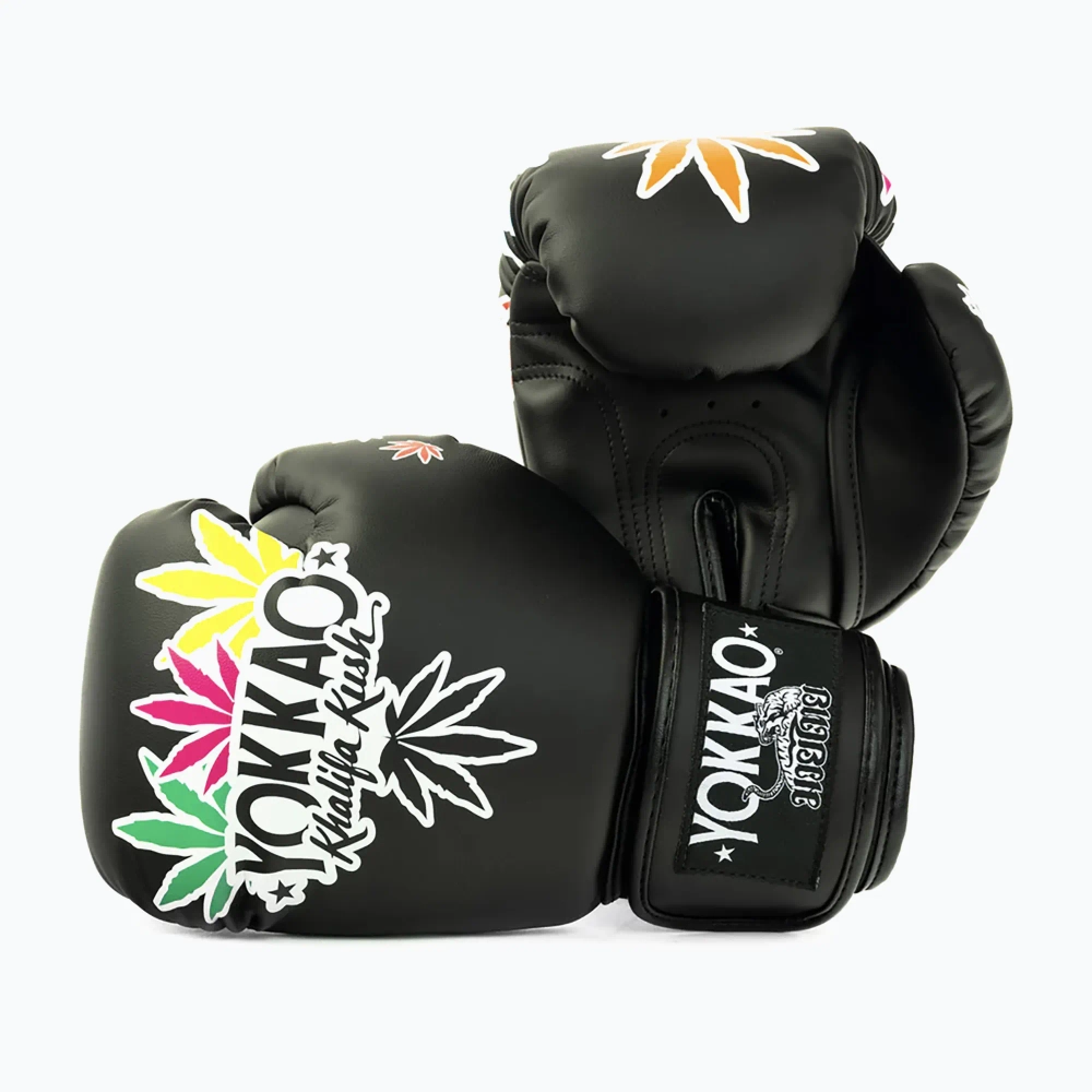 Боксёрские перчатки YOKKAO Khalifa Kush Boxing black