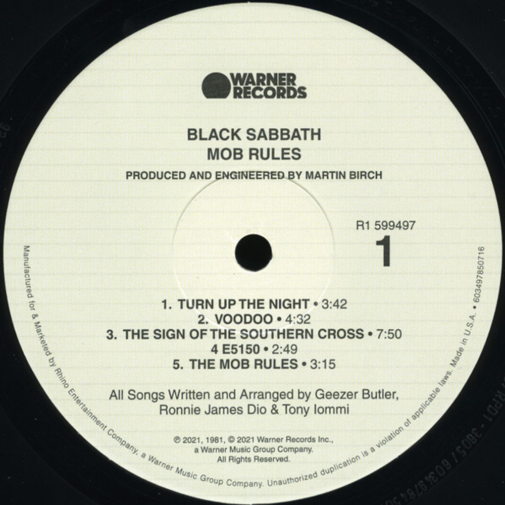 Black Sabbath / Mob Rules (Deluxe Edition)(2LP)