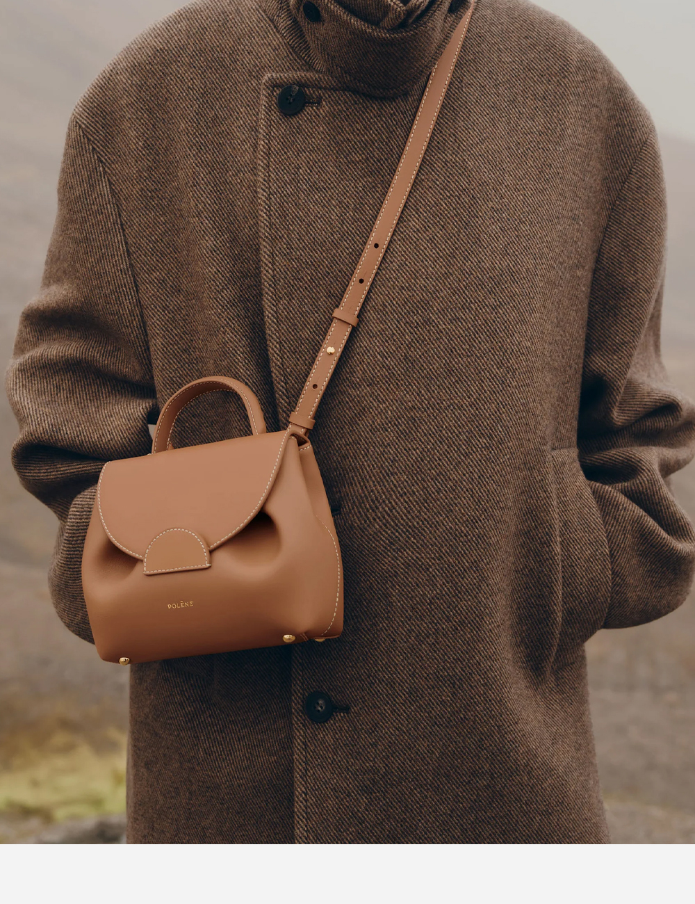 Сумка Polene Numéro Un Nano Edition Smooth "Camel"
