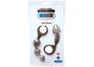 Набор анальных стимуляторов Bottoms Up Smoke (Цвет: чёрный)