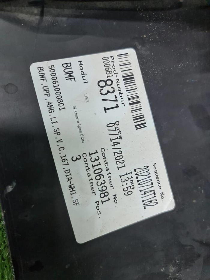 Бампер передний Mercedes GLE V167 (18-24) В сборе