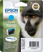 Epson Monkey T0892 Cyan DURABrite Ink Cartridge Подлинный Голубой 1 шт C13T089240