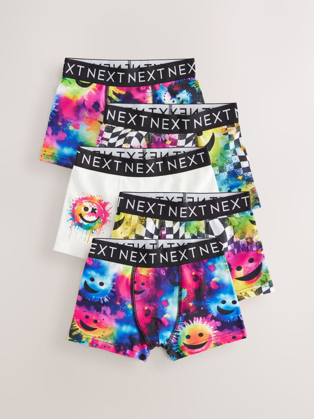 Трусы для мальчика Next 430-451, 5 шт., Белый, Синий, Розовый
