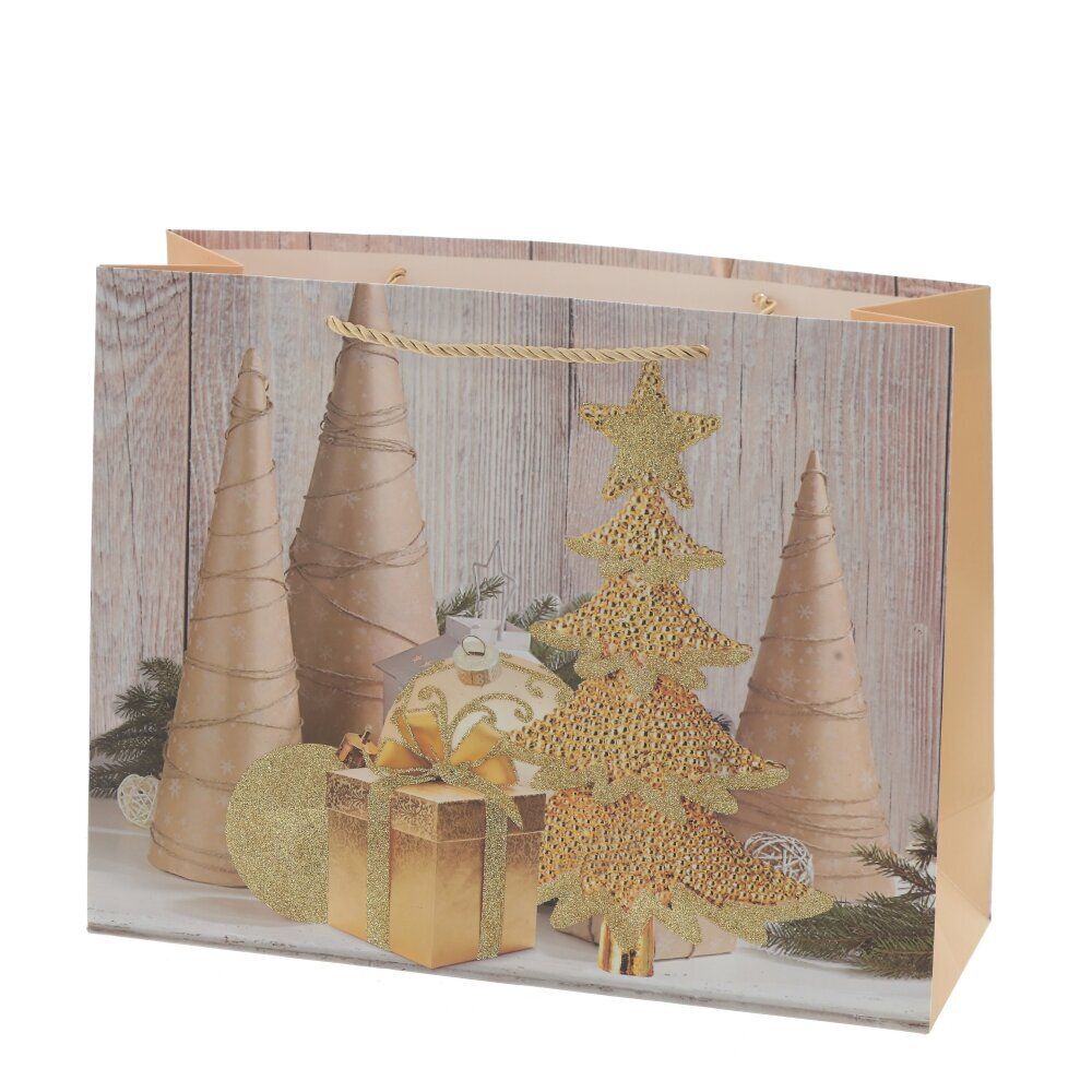 GAEM Пакет подарочный (бумага 210г/м2, блок микс 12шт), L24 W10 H18 см, 4в.