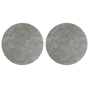 Набор из 2-х сервировочных салфеток leanera, D35 см, серые