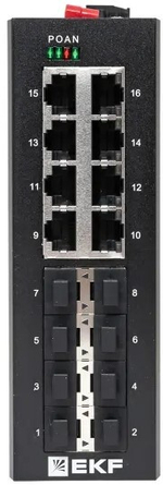 Коммутатор промышленный неуправляемый EKF TSX-U-8GX/SFP-8GT