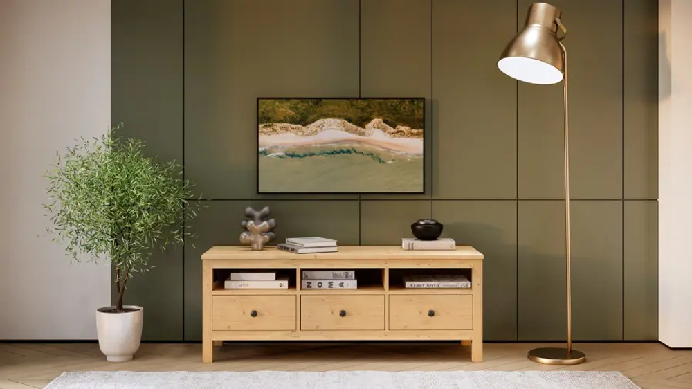 Тумба под ТВ - аналог IKEA HEMNES / ХЕМНЭС/ ХЕМНЕС / КЫМОР / ИКЕА 183х57х47 см, светло-коричневый