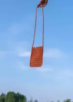 Вязаная сумочка FOS Оранжевая