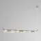 8258/6 SUSPENTIONI LN26 серебро/прозрачный, металл/стекло Подвес G9 6*20W 220V TORONTO