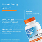Doctor's Best, легкоусвояемый коэнзим Q10 с BioPerine®, 100 мг, 120 растительных капсул