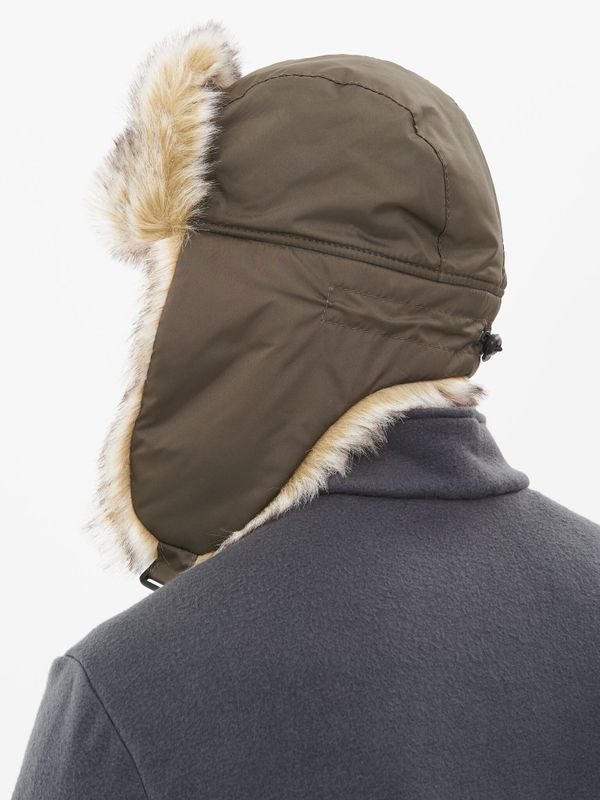 Шапка ушанка с маской Евро Волк ткань Taslan цвет Хаки
