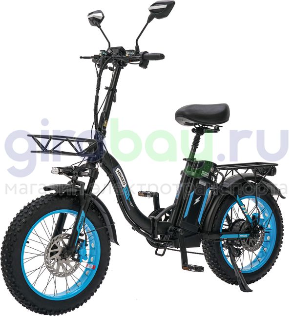 Электровелосипед Minako F10 Pro (48V/20Ah) - Синий обод фото №1