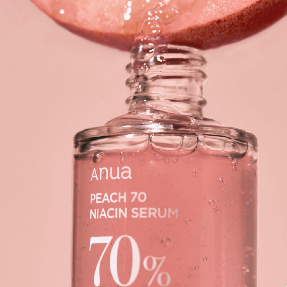 Сыворотка с персиком для гладкой и сияющей кожи Anua Peach 70% Niacin Serum, 30 мл