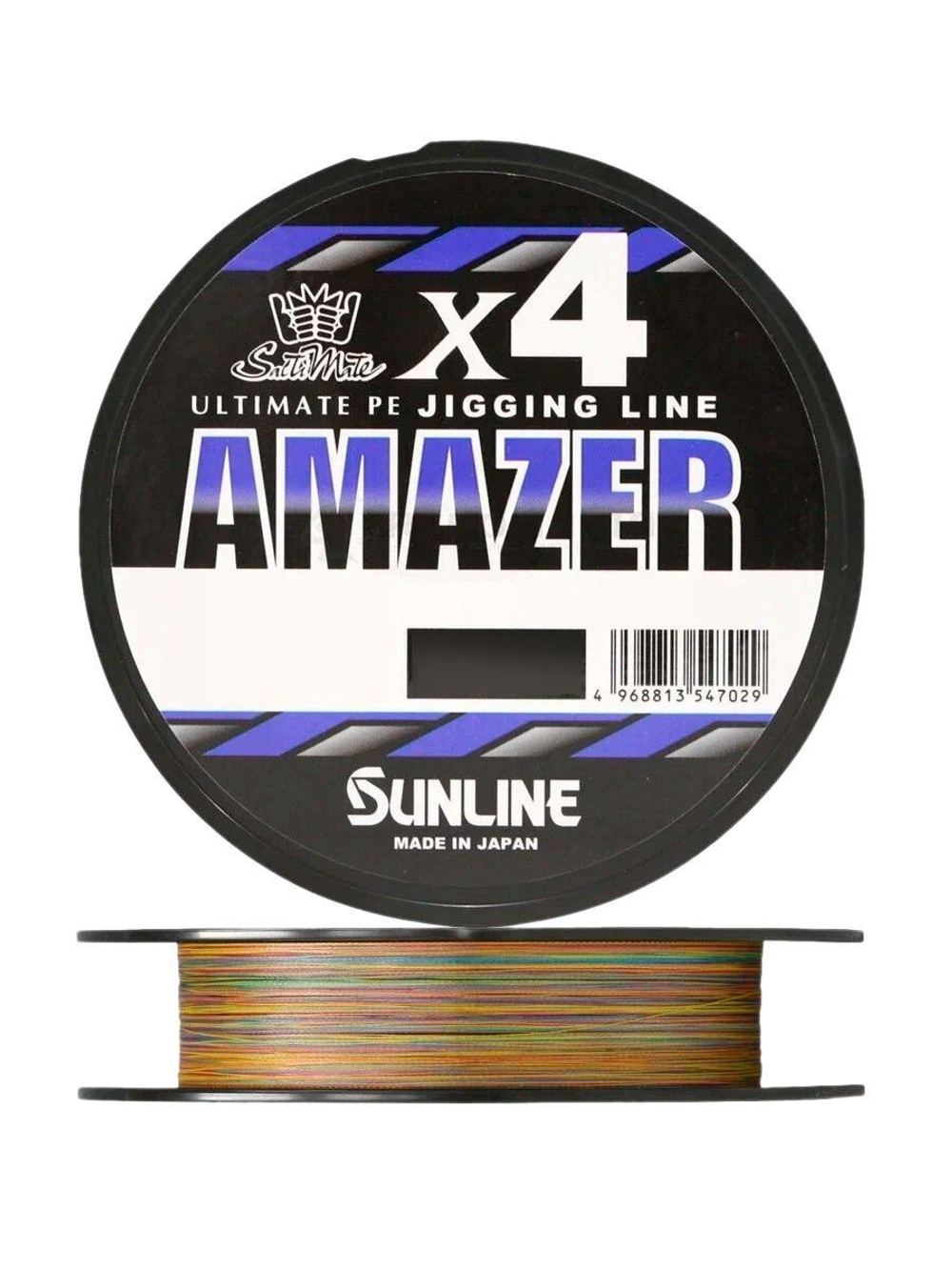 Плетеный шнур для рыбалки SUNLINE AMAZER X8 200m #2/38LB