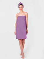 Парео-юбка вафельное сиреневое