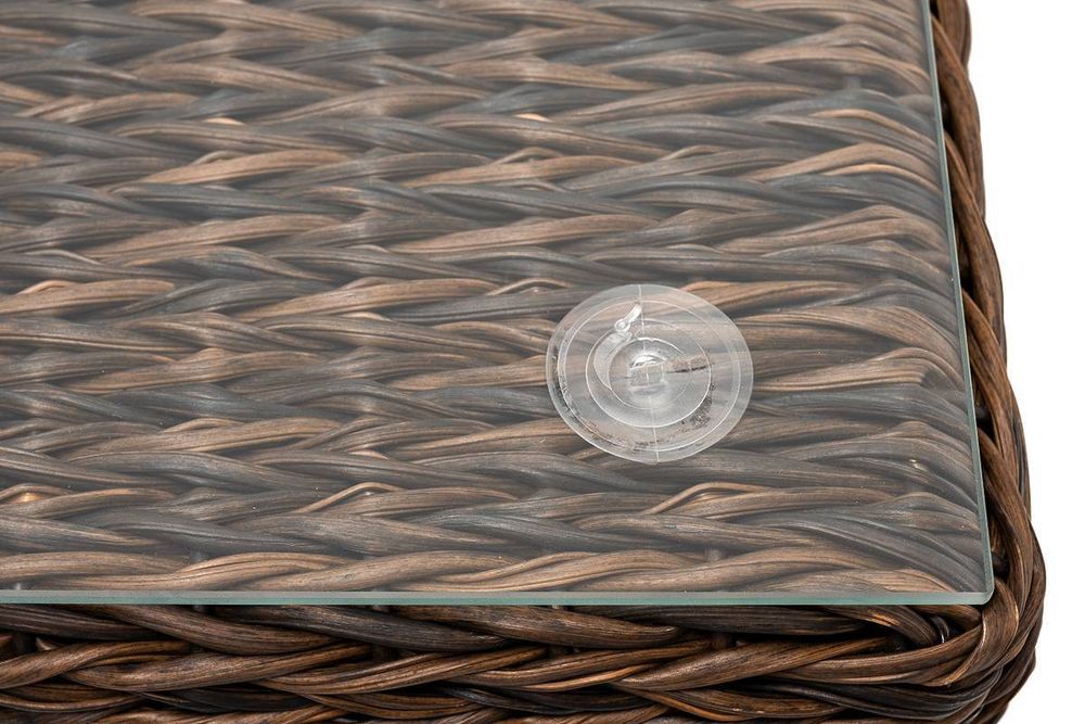 "Лунго" журнальный столик плетеный (гиацинт), цвет коричневый