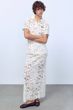 Юбка-макси из кружева